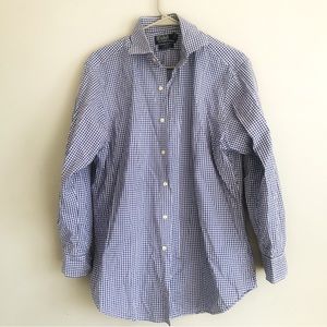 Polo Ralph Lauren Checkered Regent Classic Fit, Size 15 1/2 | M